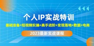 2023个人IP实战特训:基础准备+短视频实操+高手进阶+变现落地+数据+电商-星河网创