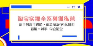 淘宝实操全系列训练营 新手到高手进阶·覆盖·99%知识 看透·对手 学会运营-星河网创