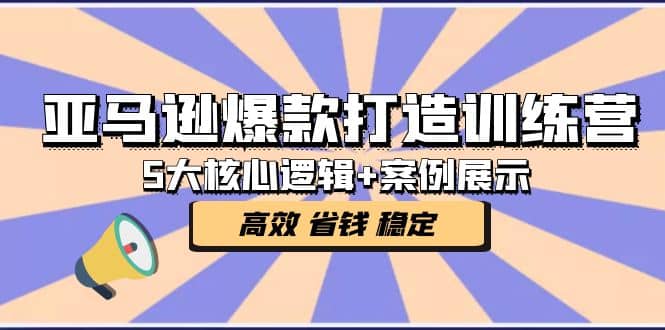 亚马逊爆款打造训练营：5大核心逻辑+案例展示 打造爆款链接 高效 省钱 稳定-星河网创