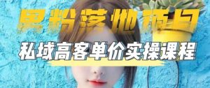 【男粉落地项目】0基础玩转男粉短视频转私域日产500+2023男粉高客单价实操-星河网创