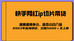 2023爆火的快手网红IP切片，号称日佣5000＋的蓝海项目，二驴的独家授权-星河网创