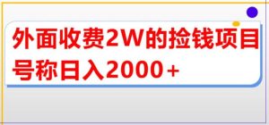 外面收费2w的直播买货捡钱项目，号称单场直播撸2000+【详细玩法教程】-星河网创