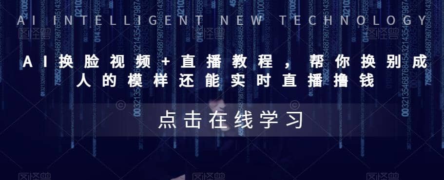 AI换脸视频+直播教程 帮你换成别人的模样还能实时直播撸钱 (教程+配套资料)-星河网创