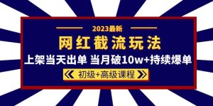 2023网红·同款截流玩法【初级+高级课程】上架当天出单 当月破10w+持续爆单-星河网创