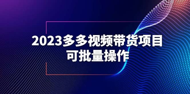 2023多多视频带货项目，可批量操作【保姆级教学】-星河网创