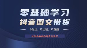 不出镜 不直播 图片剪辑日入1000+2023后半年风口项目抖音图文带货掘金计划-星河网创