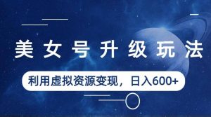 美女号升级玩法,利用虚拟资源变现,日入600+(教程+素材)-星河网创
