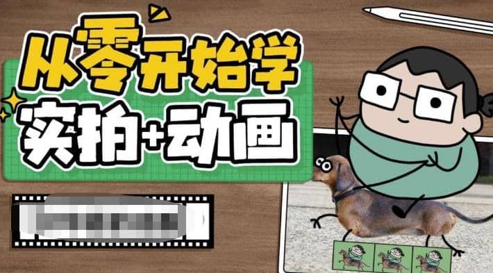 从零开始学实拍加动画，实拍加动画创意教程（49节视频课）-星河网创