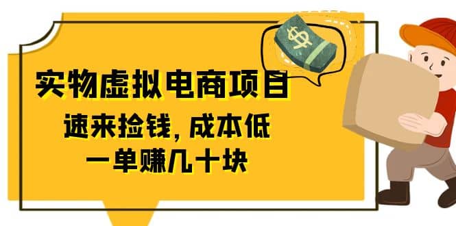 东哲日记：全网首创实物虚拟电商项目，速来捡钱，成本低，一单赚几十块！-星河网创