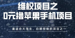 维权项目之0元撸苹果手机项目，最适合大学生、白嫖党做的项目之一【揭秘】-星河网创