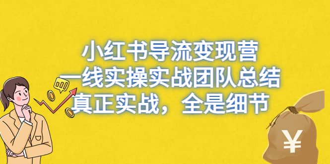 小红书导流变现营，一线实战团队总结，真正实战，全是细节，全平台适用-星河网创