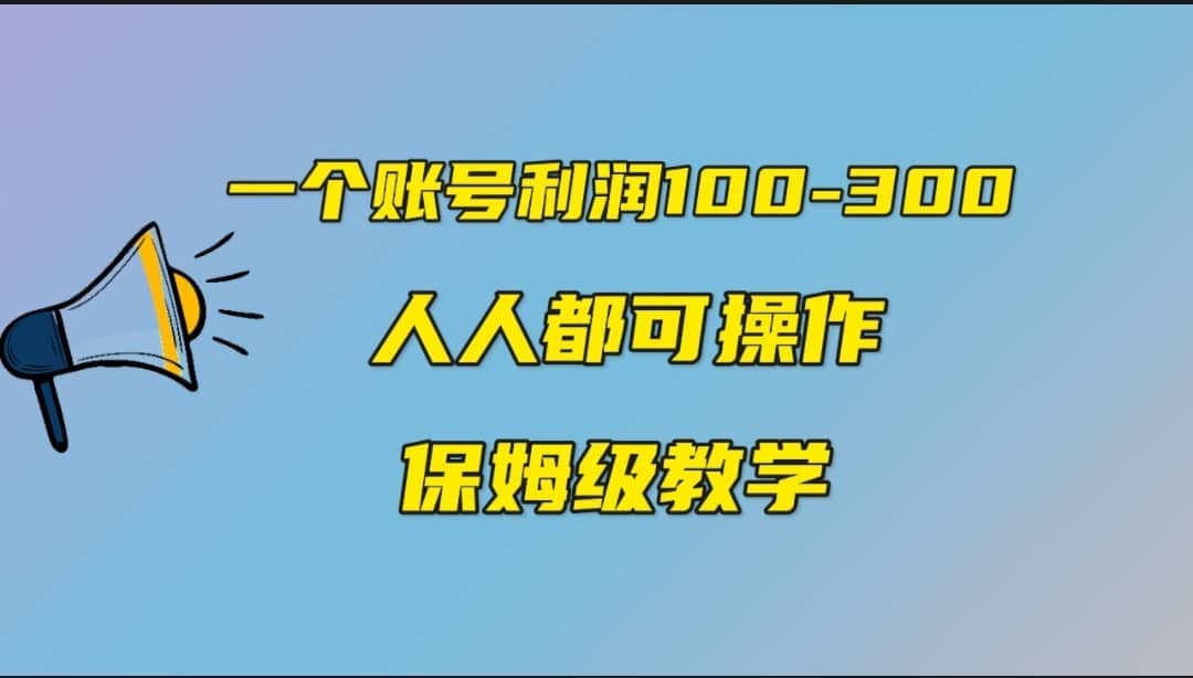 一个账号100-300，有人靠他赚了30多万，中视频另类玩法，任何人都可以做到-星河网创