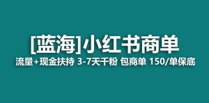 【蓝海项目】小红书商单项目，7天就能接广告变现，稳定一天500+保姆级玩法-星河网创