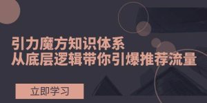 引力魔方知识体系，从底层逻辑带你引爆荐推流量！-星河网创