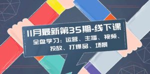 11月最新-35期-线下课：全盘学习：运营、主播、视频、投放、打爆品、场景-星河网创