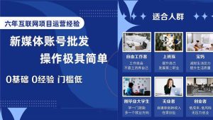 自媒体账号批发，看我怎么一天赚1个W，超简单-星河网创