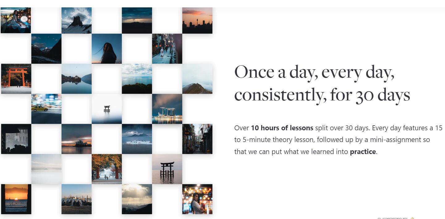 网红摄影师Pat Kay – 30天摄影基础知识加速器教程-30节课-中英字幕-星河网创