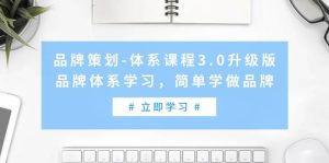 品牌策划-体系课程3.0升级版，品牌体系学习，简单学做品牌（高清无水印）-星河网创