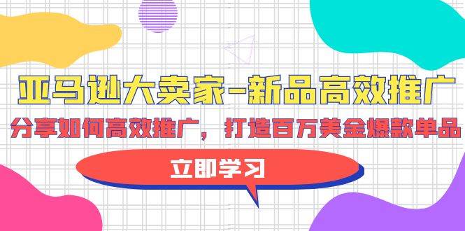 亚马逊 大卖家-新品高效推广，分享如何高效推广，打造百万美金爆款单品-星河网创