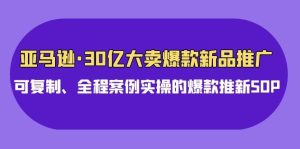 亚马逊30亿·大卖爆款新品推广，可复制、全程案例实操的爆款推新SOP-星河网创