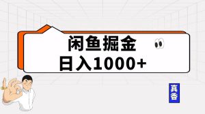 闲鱼暴力掘金项目，轻松日入1000+-星河网创