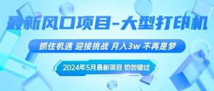 2024年5月最新风口项目,抓住机遇,迎接挑战,月入3w+,不再是梦-星河网创