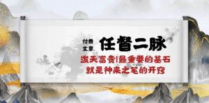 某付费文章《任督 二脉 泼天富贵|最重要的基石 就是神来之笔的开窍|万字》-星河网创