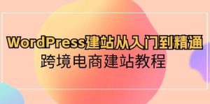 WordPress建站从入门到精通，跨境电商建站教程-星河网创