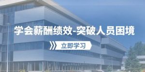 学会薪酬绩效-突破人员困境：建立自己的【薪酬+绩效】体系，企业与员工…-星河网创