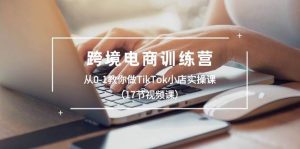 跨境电商训练营：从0-1教你做TikTok小店实操课（17节视频课）-星河网创