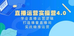 直播运营实操营4.0：学会直播运营逻辑，打造爆量直播间，实战精准运营-星河网创