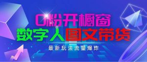 抖音最新项目，0粉开橱窗，数字人图文带货，流量爆炸，简单操作，日入1000-星河网创