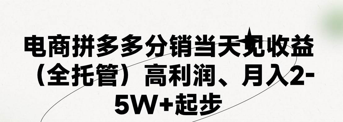 最新拼多多模式日入4K+两天销量过百单，无学费、 老运营代操作、小白福…-星河网创
