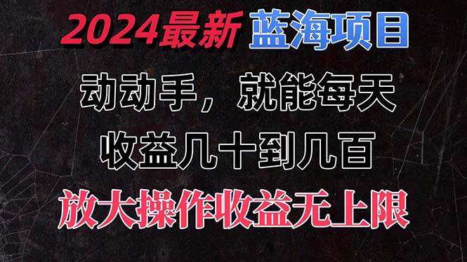 有手就行的2024全新蓝海项目，每天1小时收益几十到几百，可放大操作收…-星河网创