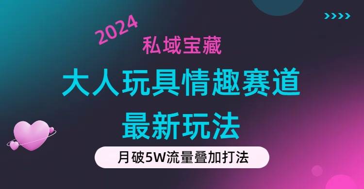 私域宝藏：大人玩具情趣赛道合规新玩法，零投入，私域超高流量成单率高-星河网创