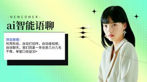 ai智能语聊，单窗口30+单机500+，无脑干！！！-星河网创