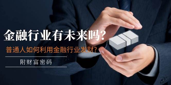某付费文章：金融行业有未来吗？普通人如何利用金融行业发财?(附财富密码)-星河网创