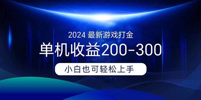2024最新游戏打金单机收益200-300-星河网创