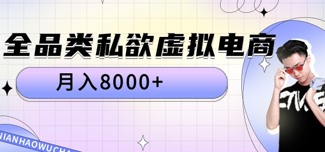 全品类私域虚拟电商，月入8000+-星河网创