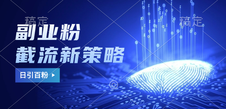 副业粉截流玩法与更新，不废号， 不封号。日引100+-星河网创