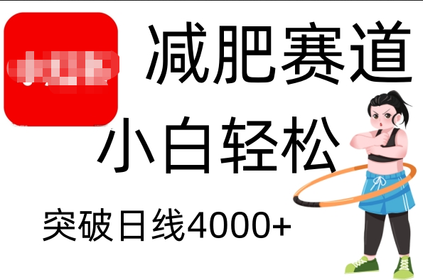 小红书减肥赛道,小白轻松日利润4000+-星河网创