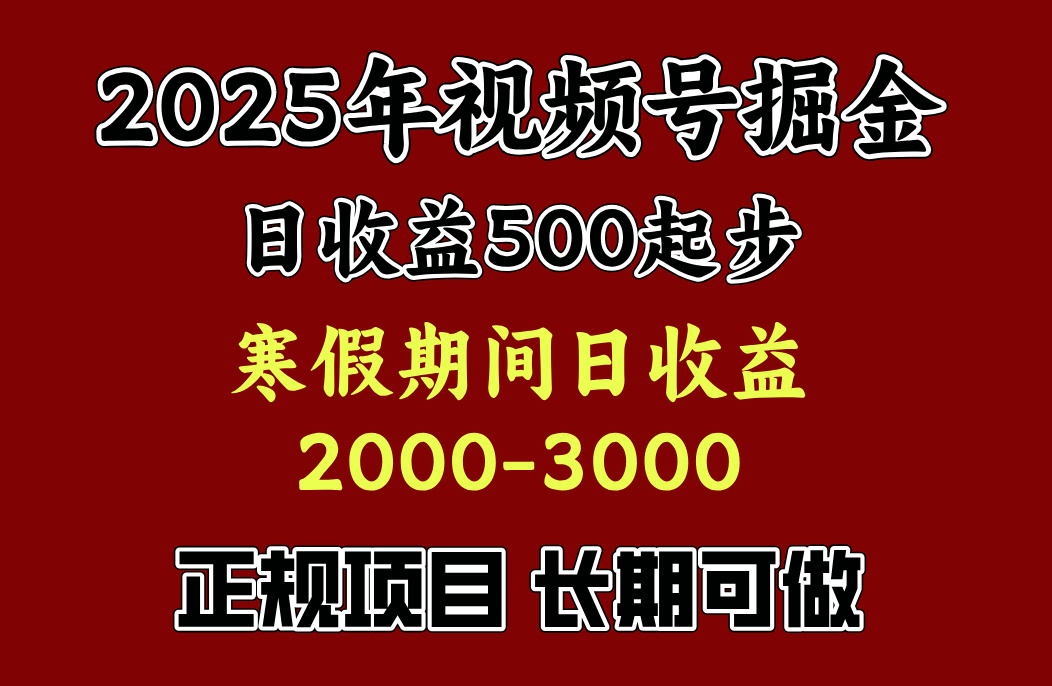寒假期间一天收益2000+，小白一天就能上手-星河网创