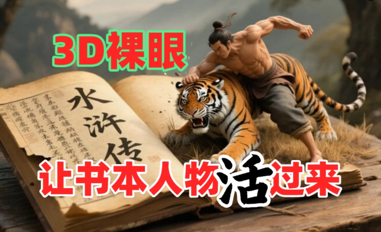 书本人物裸眼3D视频，一条视频收益过千，保姆级教程-星河网创