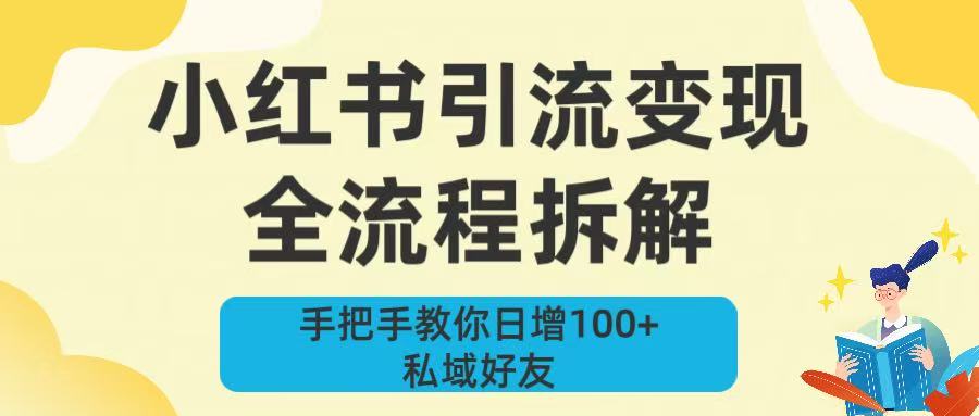 新手必看！小红书引流变现全流程拆解，手把手教你日增100+私域好友-星河网创