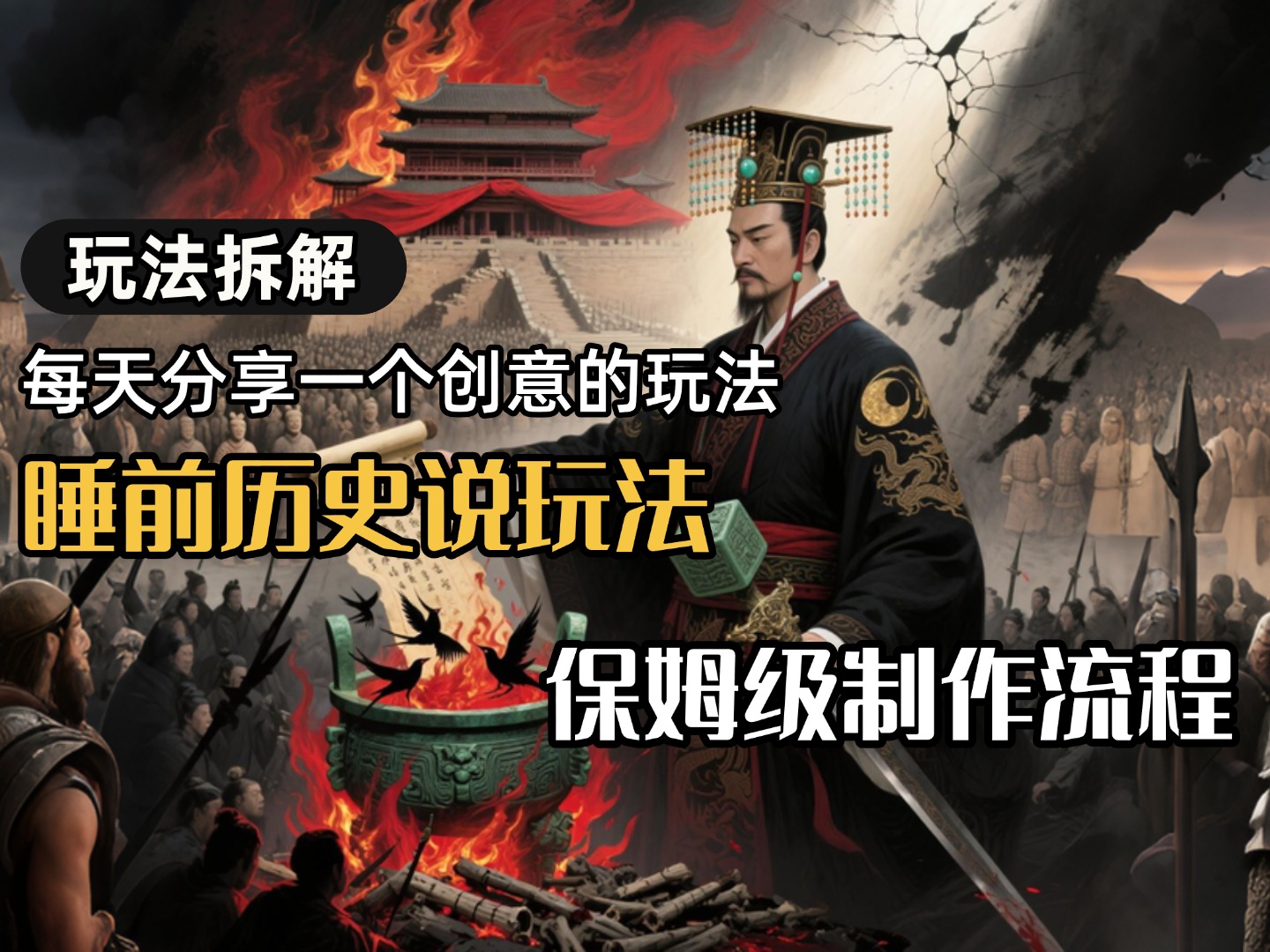 13条作品涨粉24.5万，全流程拆解睡前历史说，保姆级教程-星河网创